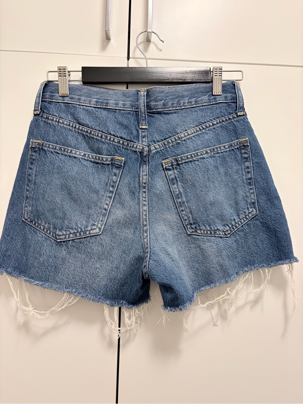 GAP Blue Frayed Hem Denim Cutoff Shorts - Picture 2 of 3